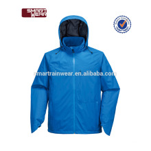 Impermeable impermeable impermeable de la capilla de la PU de la capa impermeable de la lluvia de la venta caliente